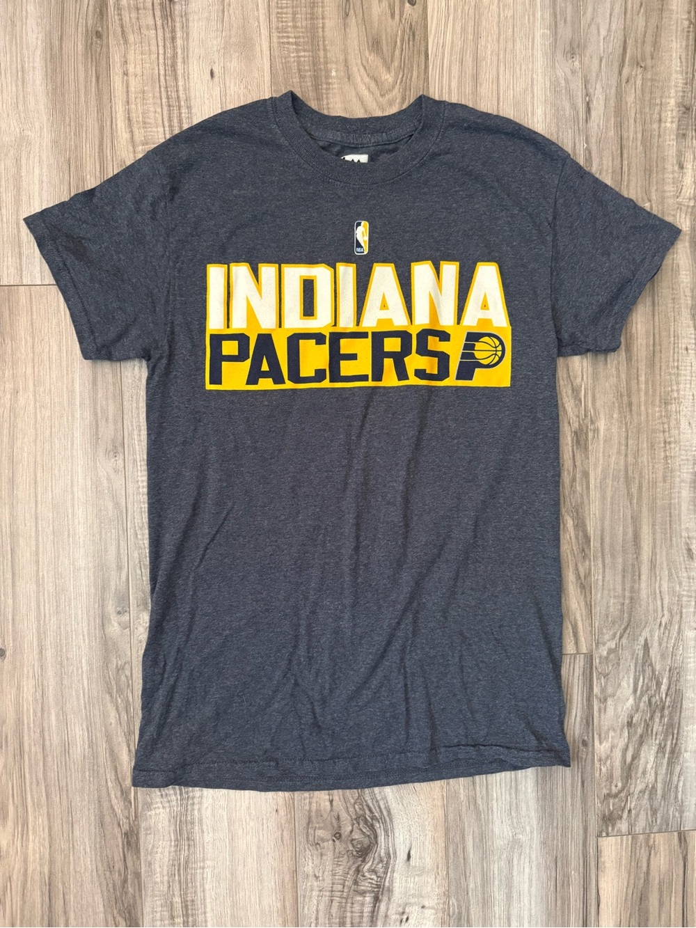 Majestic Indiana Pacers Navy and Yellow Short Sleeve Tee